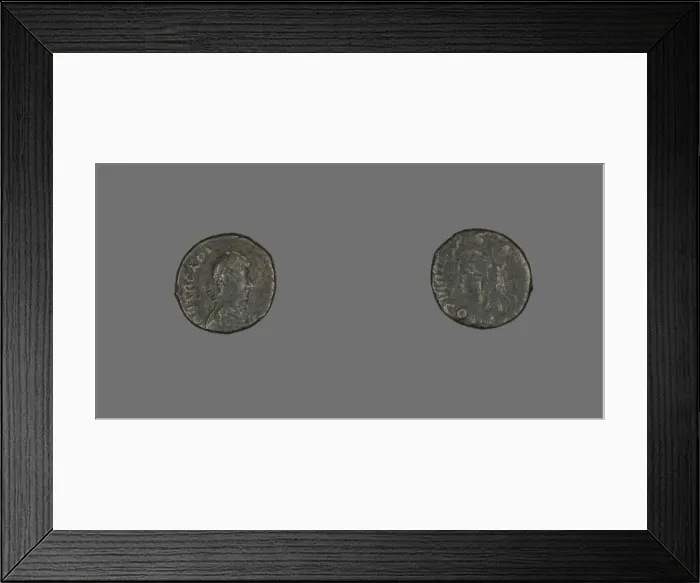 Framed Print : Coin Portraying Emperor Arcadius, 383-408. Creator: Unknown Framed Print : Coin Portraying Emperor Arcadius, 383-408. Creator: Unknown