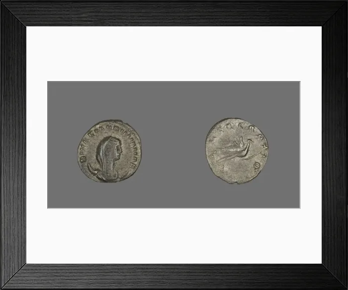 Framed Print : Antoninianus (Coin) Portraying Mariniana, 254. Creator: Unknown Framed Print : Antoninianus (Coin) Portraying Mariniana, 254. Creator: Unknown