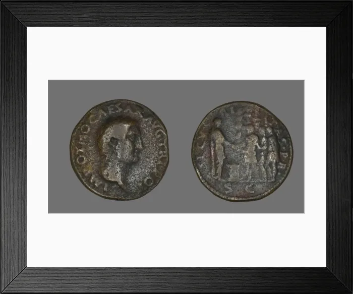 Framed Print : Coin Portraying Emperor Otho, 69. Creator: Unknown Framed Print : Coin Portraying Emperor Otho, 69. Creator: Unknown