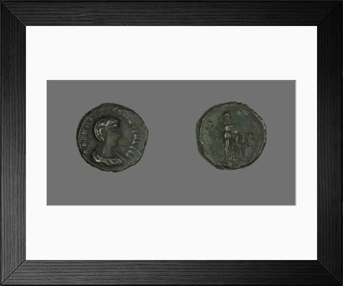 Framed Print : Tetradrachm (Coin) Portraying Empress Salonina, about 265. Creator: Unknown Framed Print : Tetradrachm (Coin) Portraying Empress Salonina, about 265. Creator: Unknown