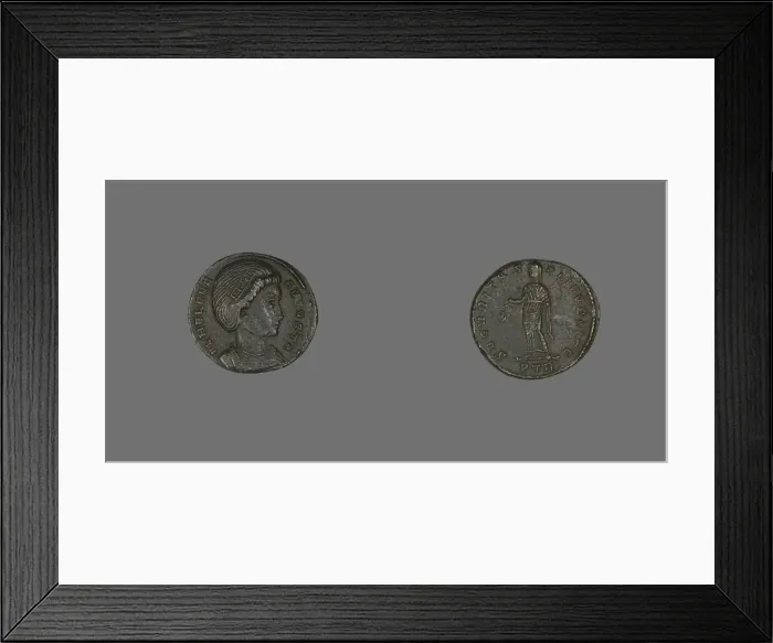 Framed Print : Coin Portraying Empress Helena, 305-306. Creator: Unknown Framed Print : Coin Portraying Empress Helena, 305-306. Creator: Unknown