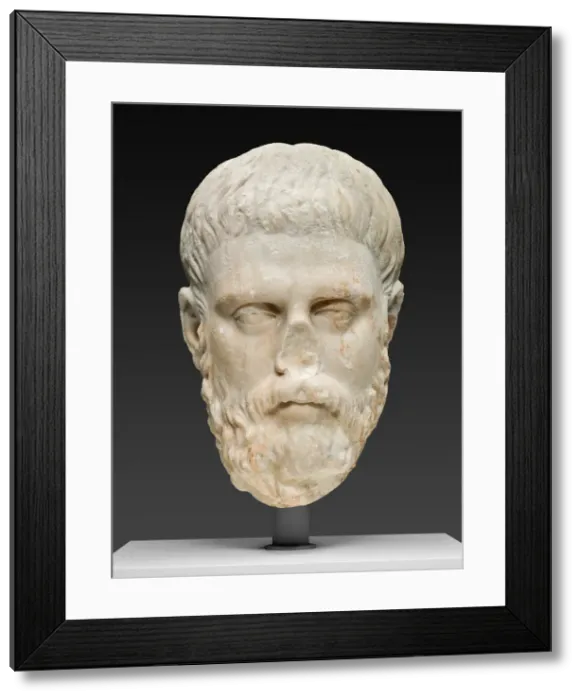 Framed Print : Portrait Head of a Philosopher, Second half of the 2nd century. Creator: Unknown Framed Print : Portrait Head of a Philosopher, Second half of the 2nd century. Creator: Unknown