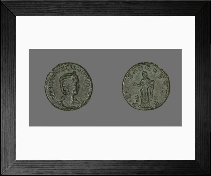 Framed Print : Coin Portraying Empress Otacilla Severa, 244-248. Creator: Unknown Framed Print : Coin Portraying Empress Otacilla Severa, 244-248. Creator: Unknown