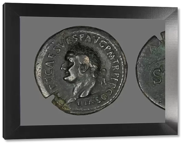 Coin Portraying Emperor Vespasian, 76. Creator: Unknown