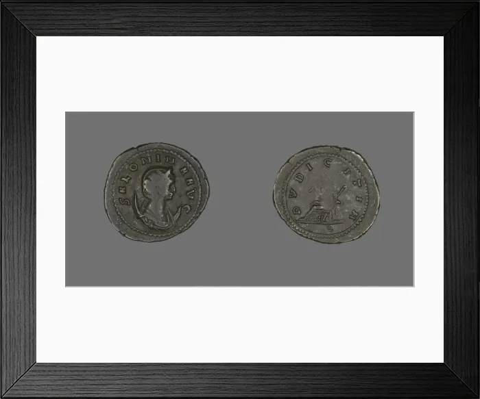 Framed Print : Coin Portraying Empress Salonina, 256. Creator: Unknown Framed Print : Coin Portraying Empress Salonina, 256. Creator: Unknown
