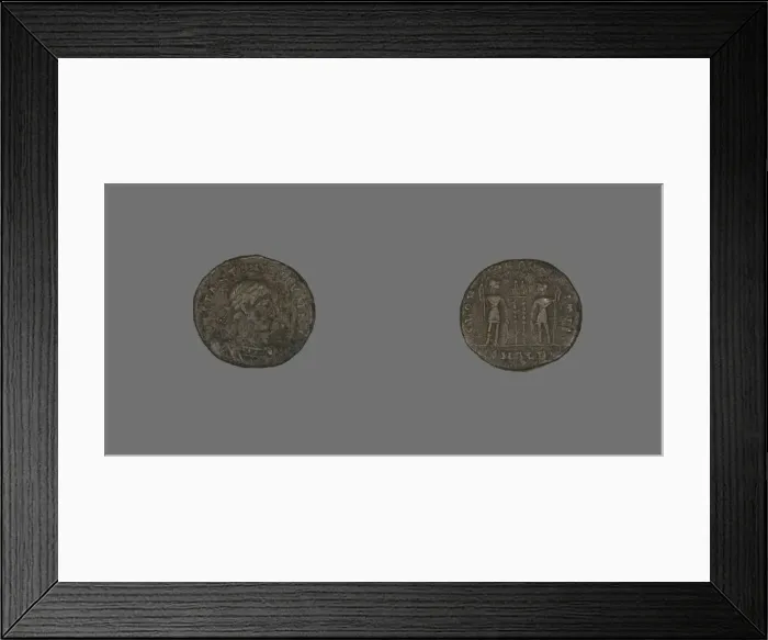 Framed Print : Follis (Coin) Portraying Emperor Constantine II as Caesar, 333-335. Creator: Unknown Framed Print : Follis (Coin) Portraying Emperor Constantine II as Caesar, 333-335. Creator: Unknown