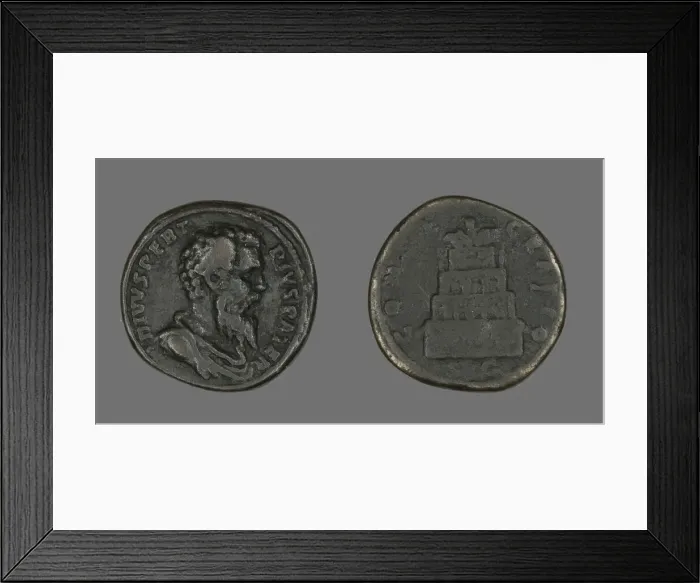 Framed Print : Coin Portraying Emperor Pertinax, 193. Creator: Unknown Framed Print : Coin Portraying Emperor Pertinax, 193. Creator: Unknown