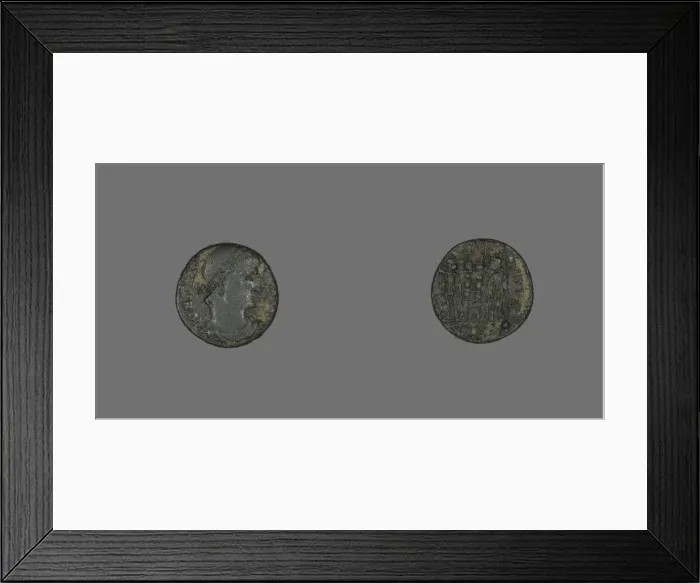 Framed Print : Coin Portraying Emperor Constantius I, 3rd-4th century. Creator: Unknown Framed Print : Coin Portraying Emperor Constantius I, 3rd-4th century. Creator: Unknown