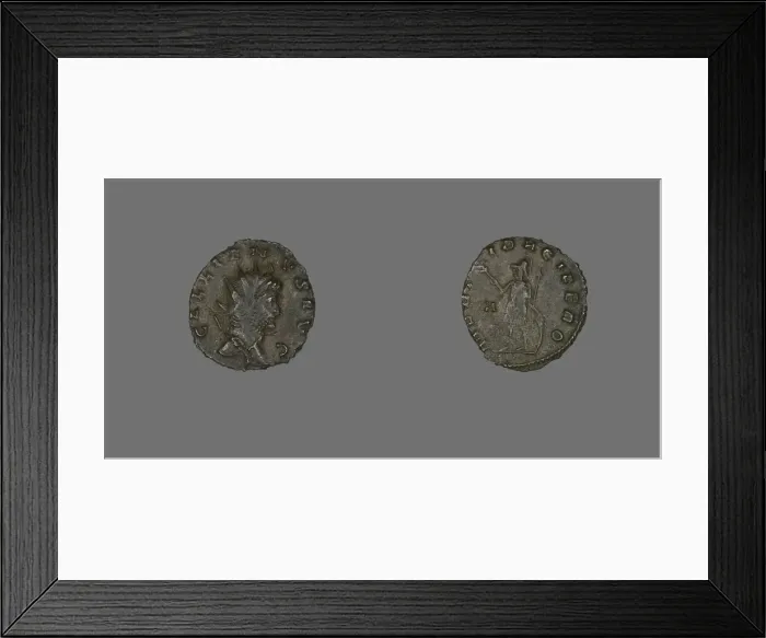 Framed Print : Coin Portraying Emperor Gallienus, 253-268. Creator: Unknown Framed Print : Coin Portraying Emperor Gallienus, 253-268. Creator: Unknown