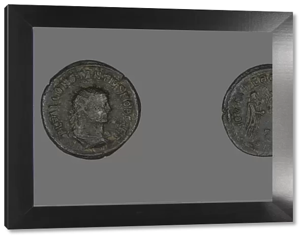 Coin Portraying Emperor Constantius I, 293-305. Creator: Unknown