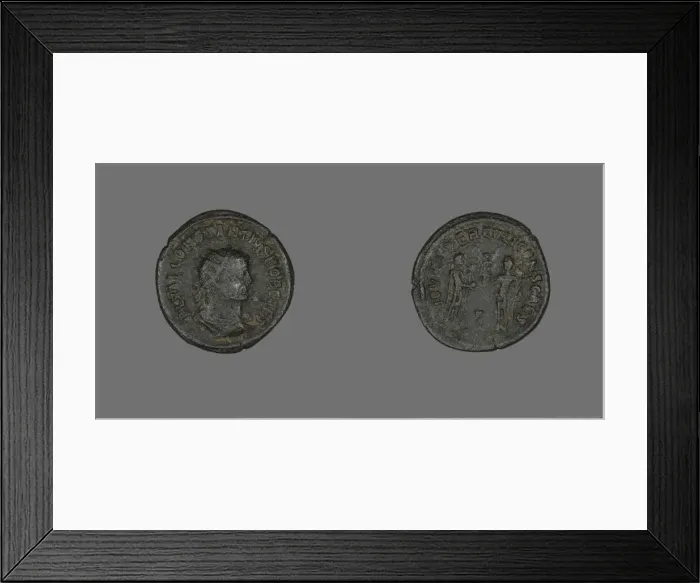 Framed Print : Coin Portraying Emperor Constantius I, 293-305. Creator: Unknown Framed Print : Coin Portraying Emperor Constantius I, 293-305. Creator: Unknown