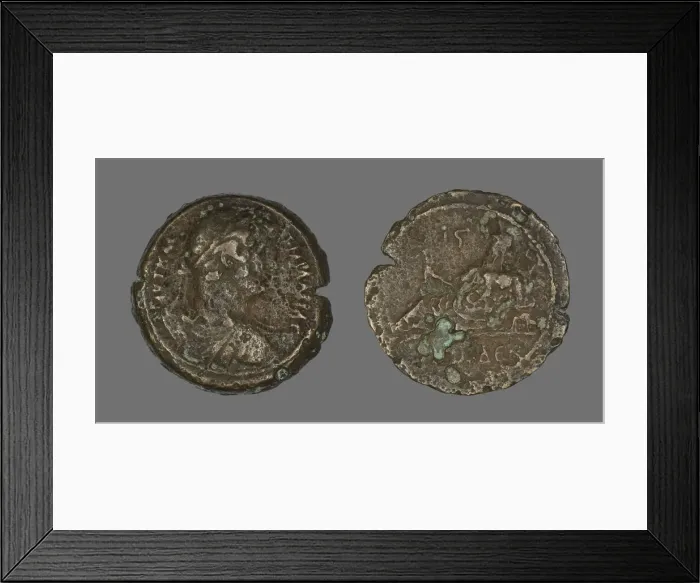 Framed Print : Coin Portraying Emperor Hadrian, 117-138. Creator: Unknown Framed Print : Coin Portraying Emperor Hadrian, 117-138. Creator: Unknown