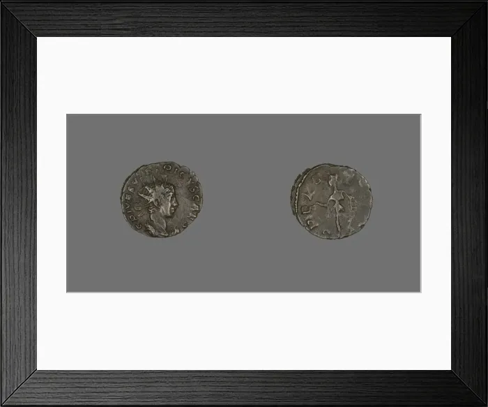 Framed Print : Coin Portraying Emperor Tetricus II, after 267. Creator: Unknown Framed Print : Coin Portraying Emperor Tetricus II, after 267. Creator: Unknown