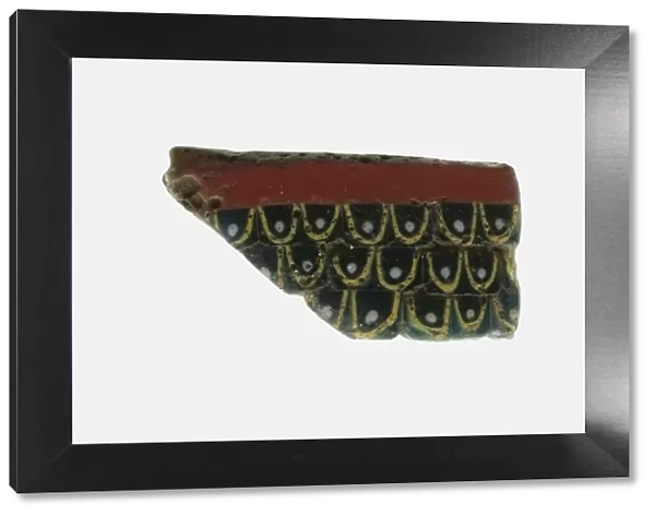 Fragment of an Inlay Depicting a Feather Pattern, 1st century BCE-1st century CE