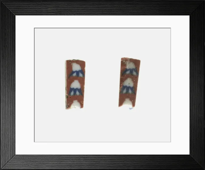 Framed Print : Fragments of Inlays Depicting Lotus Buds (?), 1st century BCE-1st century CE Framed Print : Fragments of Inlays Depicting Lotus Buds (?), 1st century BCE-1st century CE