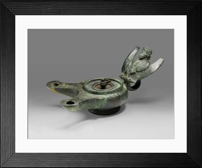 Framed Print : Lamp, Mid-1st century. Creator: Unknown Framed Print : Lamp, Mid-1st century. Creator: Unknown
