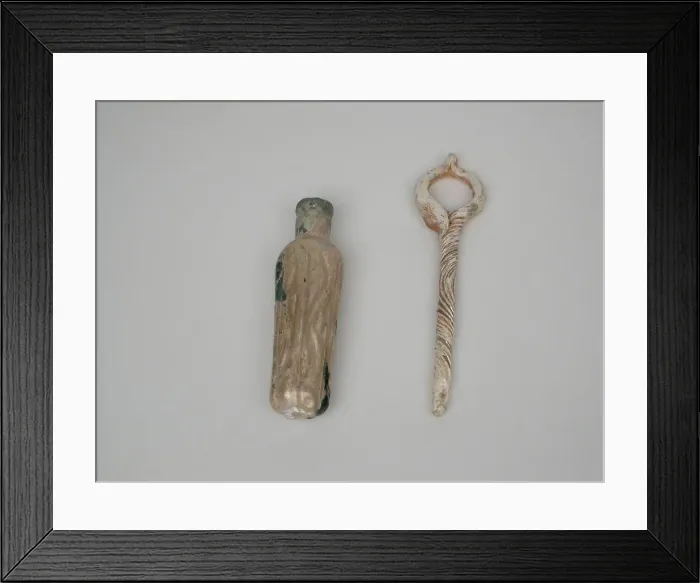 Framed Print : Perfume Bottle with Looped Stopper, 1st century BCE-4th century CE. Creator: Unknown Framed Print : Perfume Bottle with Looped Stopper, 1st century BCE-4th century CE. Creator: Unknown