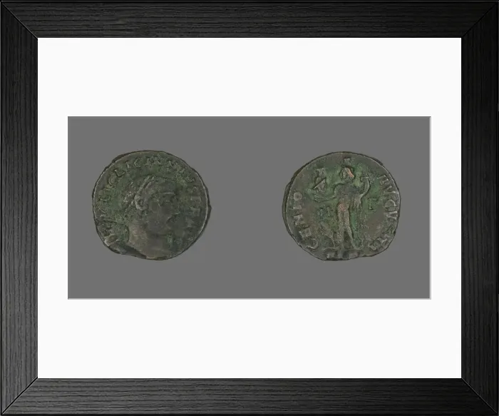 Framed Print : Follis (Coin) Portraying Emperor Licinius, 312. Creator: Unknown Framed Print : Follis (Coin) Portraying Emperor Licinius, 312. Creator: Unknown