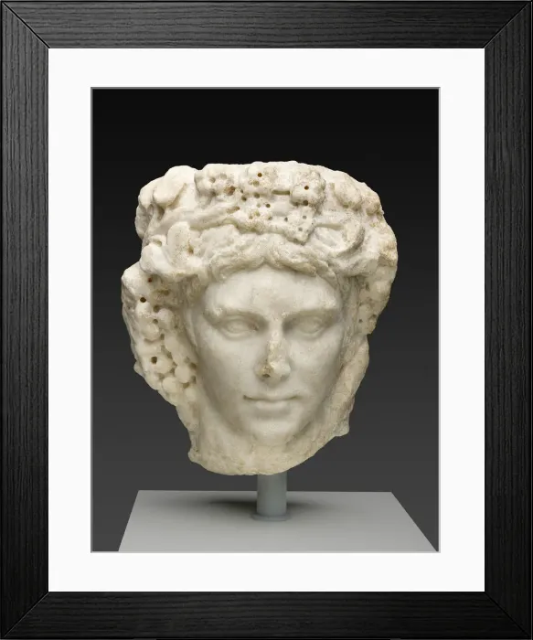 Framed Print : Portrait Head of a Man, Mid-3rd century AD. Creator: Unknown Framed Print : Portrait Head of a Man, Mid-3rd century AD. Creator: Unknown