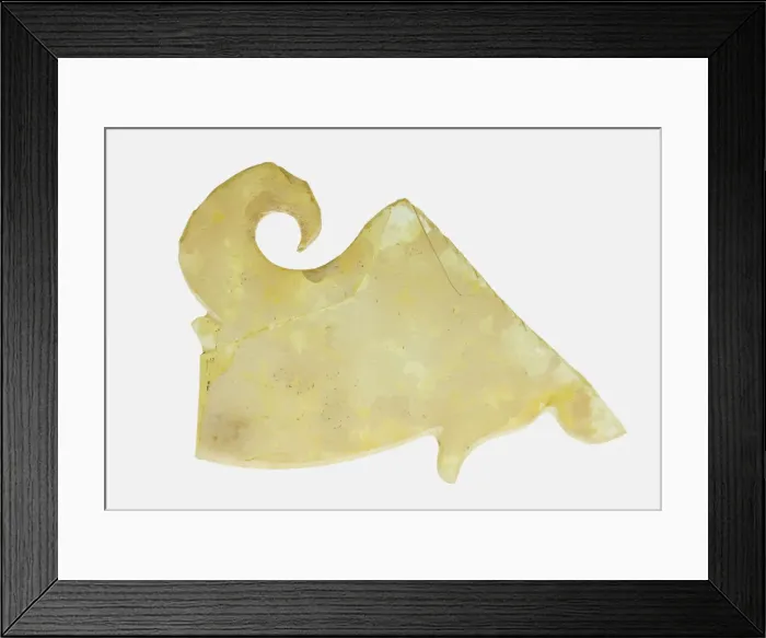 Framed Print : Fragment From a Platter Handle, Late Roman. Creator: Unknown Framed Print : Fragment From a Platter Handle, Late Roman. Creator: Unknown