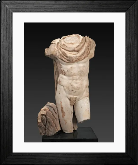 Framed Print : Fragment of a Portrait Statue of a Man, 2nd century. Creator: Unknown Framed Print : Fragment of a Portrait Statue of a Man, 2nd century. Creator: Unknown