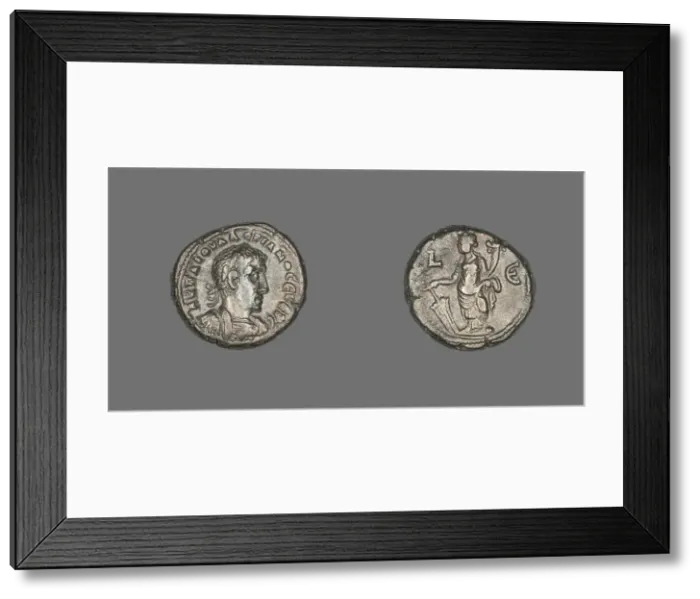 Framed Print : Coin Portraying Emperor Valerian, 257-258. Creator: Unknown Framed Print : Coin Portraying Emperor Valerian, 257-258. Creator: Unknown