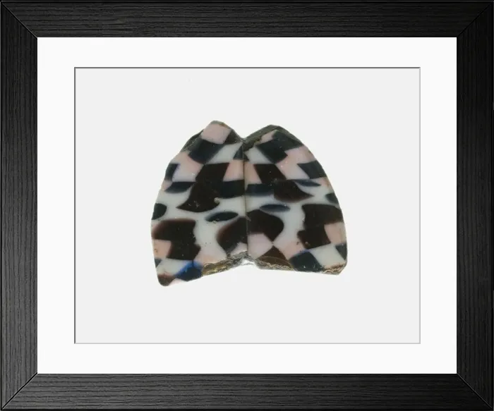 Framed Print : Fragment of a Checkerboard Patterned Inlay, 1st century BCE-1st century CE Framed Print : Fragment of a Checkerboard Patterned Inlay, 1st century BCE-1st century CE