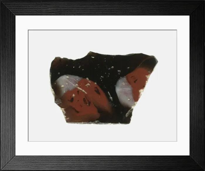Framed Print : Fragment of a Floral Inlay, 1st century BCE-1st century CE. Creator: Unknown Framed Print : Fragment of a Floral Inlay, 1st century BCE-1st century CE. Creator: Unknown