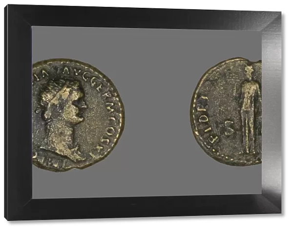 Dupondius (Coin) Portraying Emperor Domitian, 85. Creator: Unknown