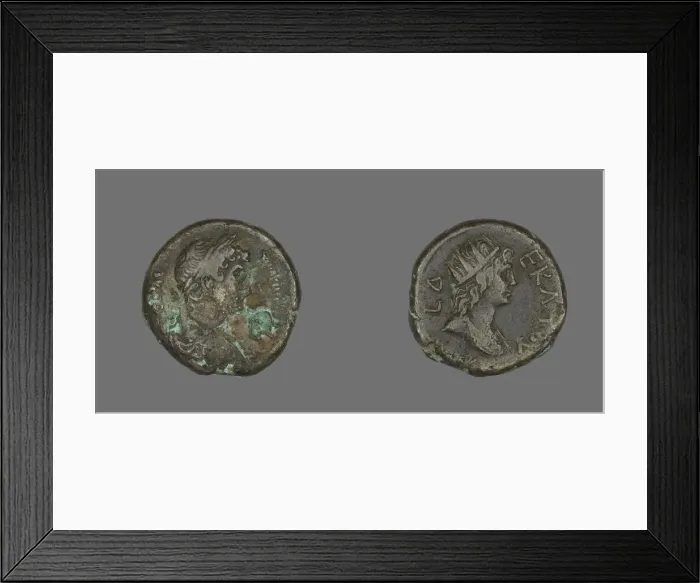 Framed Print : Tetradrachm (Coin) Portraying Emperor Hadrian, 117-138. Creator: Unknown Framed Print : Tetradrachm (Coin) Portraying Emperor Hadrian, 117-138. Creator: Unknown
