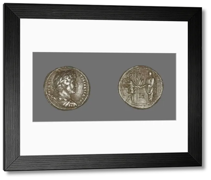 Framed Print : Tetradrachm (Coin) Portraying Emperor Hadrian, 131. Creator: Unknown Framed Print : Tetradrachm (Coin) Portraying Emperor Hadrian, 131. Creator: Unknown
