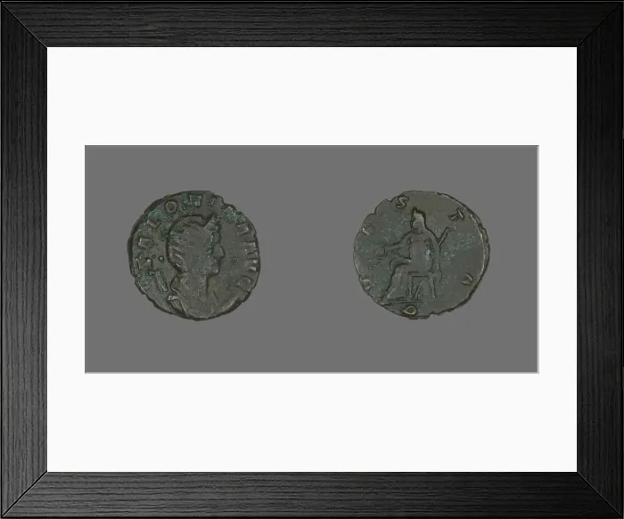 Framed Print : Antoninianus (Coin) Portraying Empress Salonina, 260-268. Creator: Unknown Framed Print : Antoninianus (Coin) Portraying Empress Salonina, 260-268. Creator: Unknown