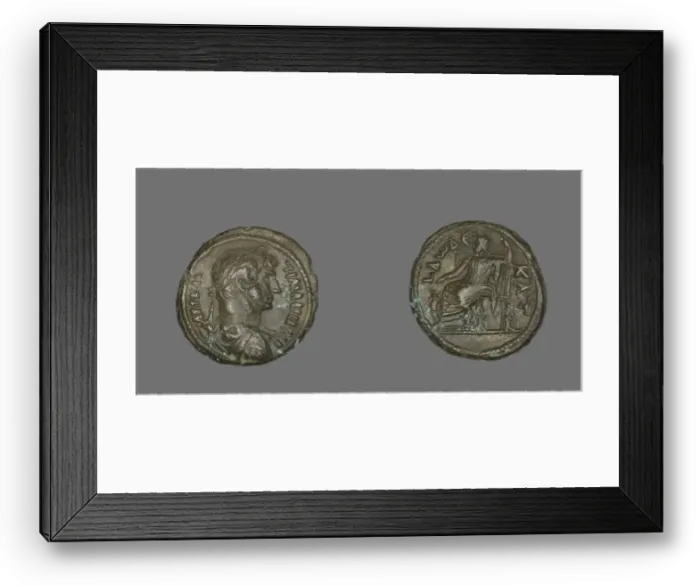 Framed Print : Tetradrachm (Coin) Portraying Emperor Hadrian, 117-138. Creator: Unknown Framed Print : Tetradrachm (Coin) Portraying Emperor Hadrian, 117-138. Creator: Unknown