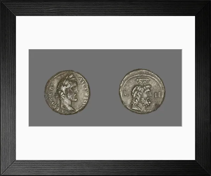 Framed Print : Coin Portraying Emperor Antoninus Pius, 145. Creator: Unknown Framed Print : Coin Portraying Emperor Antoninus Pius, 145. Creator: Unknown