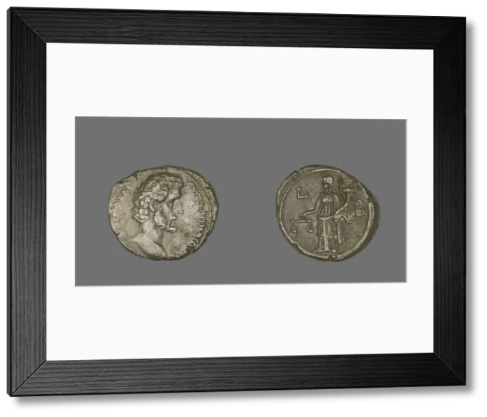 Framed Print : Coin Portraying Emperor Antoninus Pius, 138-9. Creator: Unknown Framed Print : Coin Portraying Emperor Antoninus Pius, 138-9. Creator: Unknown