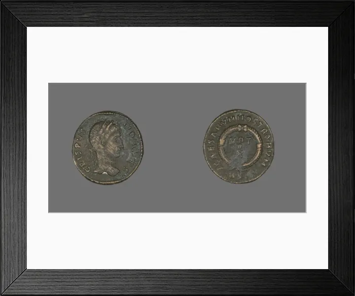 Framed Print : Coin Portraying Emperor Crispus, 323-324. Creator: Unknown Framed Print : Coin Portraying Emperor Crispus, 323-324. Creator: Unknown