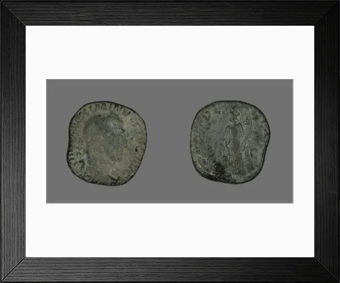 Framed Print : Sestertius (Coin) Portraying Emperor Maximinus, 235-236. Creator: Unknown Framed Print : Sestertius (Coin) Portraying Emperor Maximinus, 235-236. Creator: Unknown
