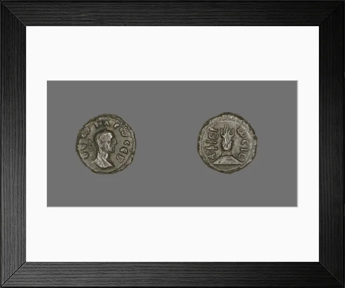 Framed Print : Coin Portraying Emperor Carus, 282-283. Creator: Unknown Framed Print : Coin Portraying Emperor Carus, 282-283. Creator: Unknown