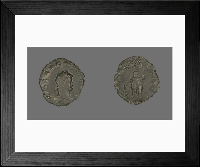 Framed Print : Antoninianus (Coin) Portraying Emperor Gallienus, 260-268. Creator: Unknown Framed Print : Antoninianus (Coin) Portraying Emperor Gallienus, 260-268. Creator: Unknown