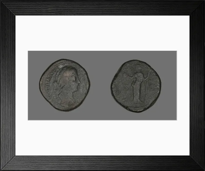 Framed Print : Sestertius (Coin) Portraying Lucilla, 164. Creator: Unknown Framed Print : Sestertius (Coin) Portraying Lucilla, 164. Creator: Unknown