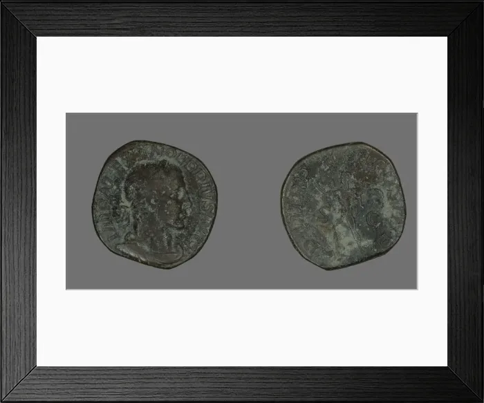 Framed Print : Sestertius (Coin) Portraying Emperor Severus Alexander, 234. Creator: Unknown Framed Print : Sestertius (Coin) Portraying Emperor Severus Alexander, 234. Creator: Unknown