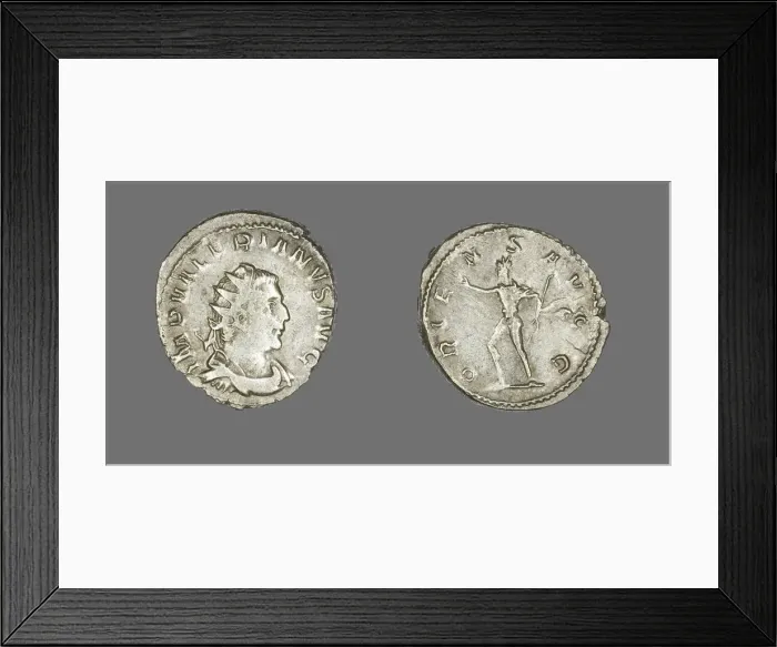 Framed Print : Antoninianus (Coin) Portraying Emperor Valerian, 257-259. Creator: Unknown Framed Print : Antoninianus (Coin) Portraying Emperor Valerian, 257-259. Creator: Unknown