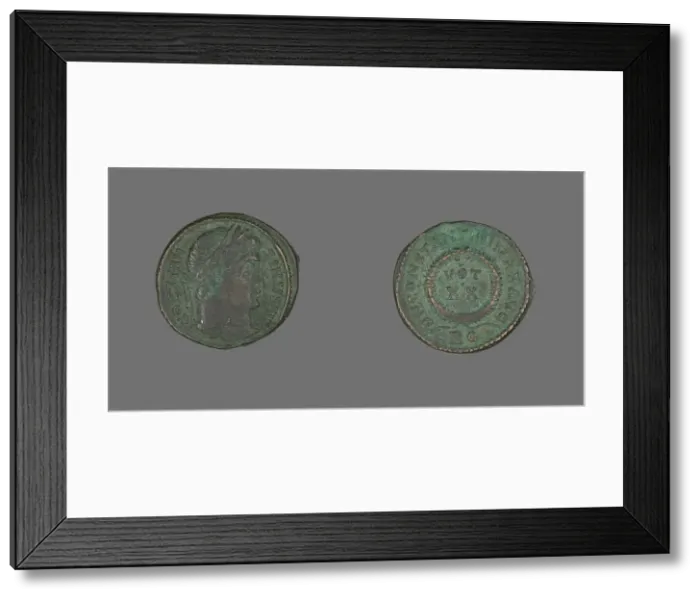 Framed Print : Coin Portraying Emperor Constantine I, AD 321. Creator: Unknown Framed Print : Coin Portraying Emperor Constantine I, AD 321. Creator: Unknown