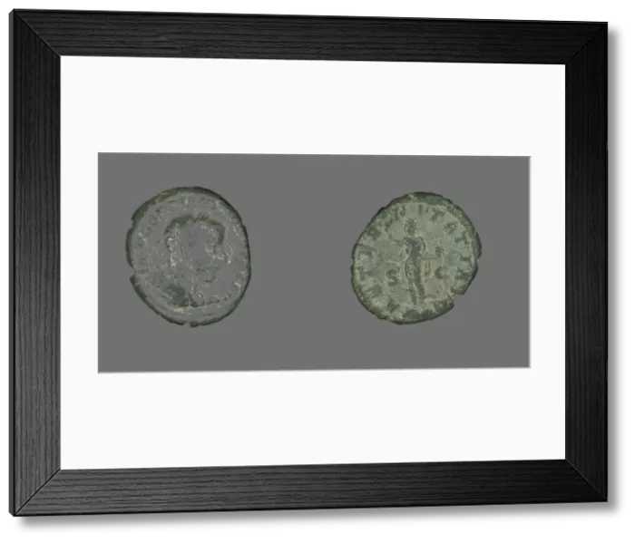 Framed Print : As (Coin) Portraying Emperor Gordian III, 241-243. Creator: Unknown Framed Print : As (Coin) Portraying Emperor Gordian III, 241-243. Creator: Unknown