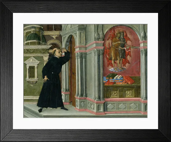 Framed Print : Saint Augustines Vision of Saints Jerome and John the Baptist, 1476 Framed Print : Saint Augustines Vision of Saints Jerome and John the Baptist, 1476