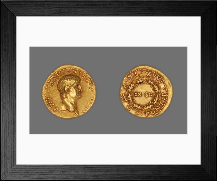 Framed Print : Aureus (Coin) Portraying Emperor Nero, December 57-December 58, issued by Nero (emperor) Framed Print : Aureus (Coin) Portraying Emperor Nero, December 57-December 58, issued by Nero (emperor)