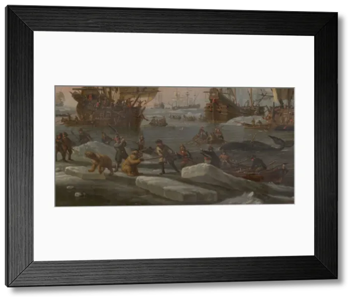 Framed Print : The Dutch Whaling Fleet, 1690 / 1700. Creator: Abraham Storck Framed Print : The Dutch Whaling Fleet, 1690 / 1700. Creator: Abraham Storck
