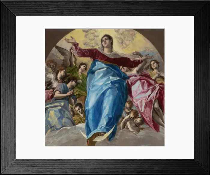 Framed Print : The Assumption of the Virgin, 1577-79. Creator: El Greco Framed Print : The Assumption of the Virgin, 1577-79. Creator: El Greco