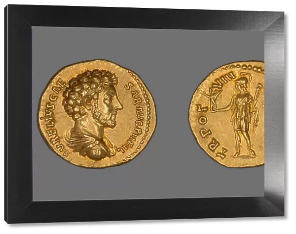 Aureus (Coin) Portraying Emperor Marcus Aurelius, 153-154, issued by Antoninus Pius