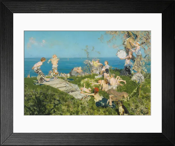 Framed Print : Springtime and Love, 1878. Creator: Francesco Paolo Michetti Framed Print : Springtime and Love, 1878. Creator: Francesco Paolo Michetti
